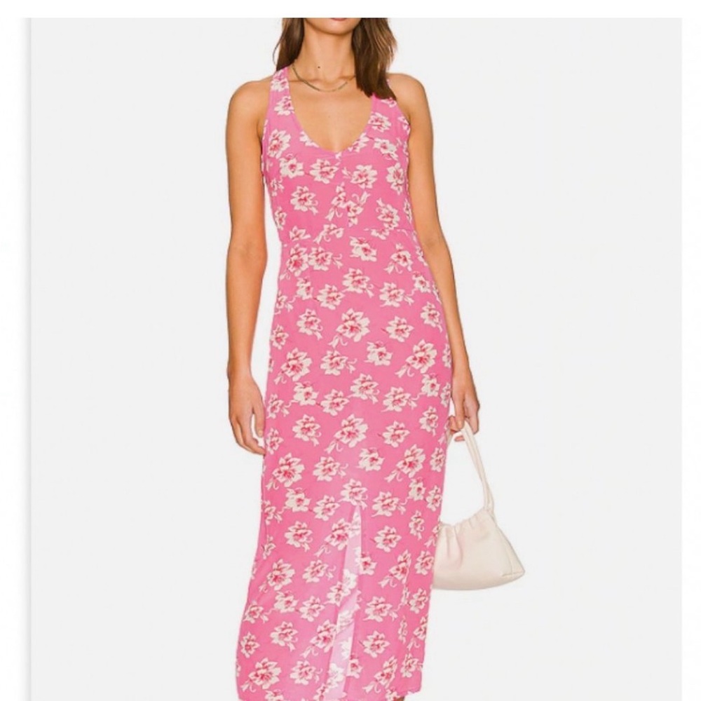 Acacia Joanie Pink Floral Maxi Dress